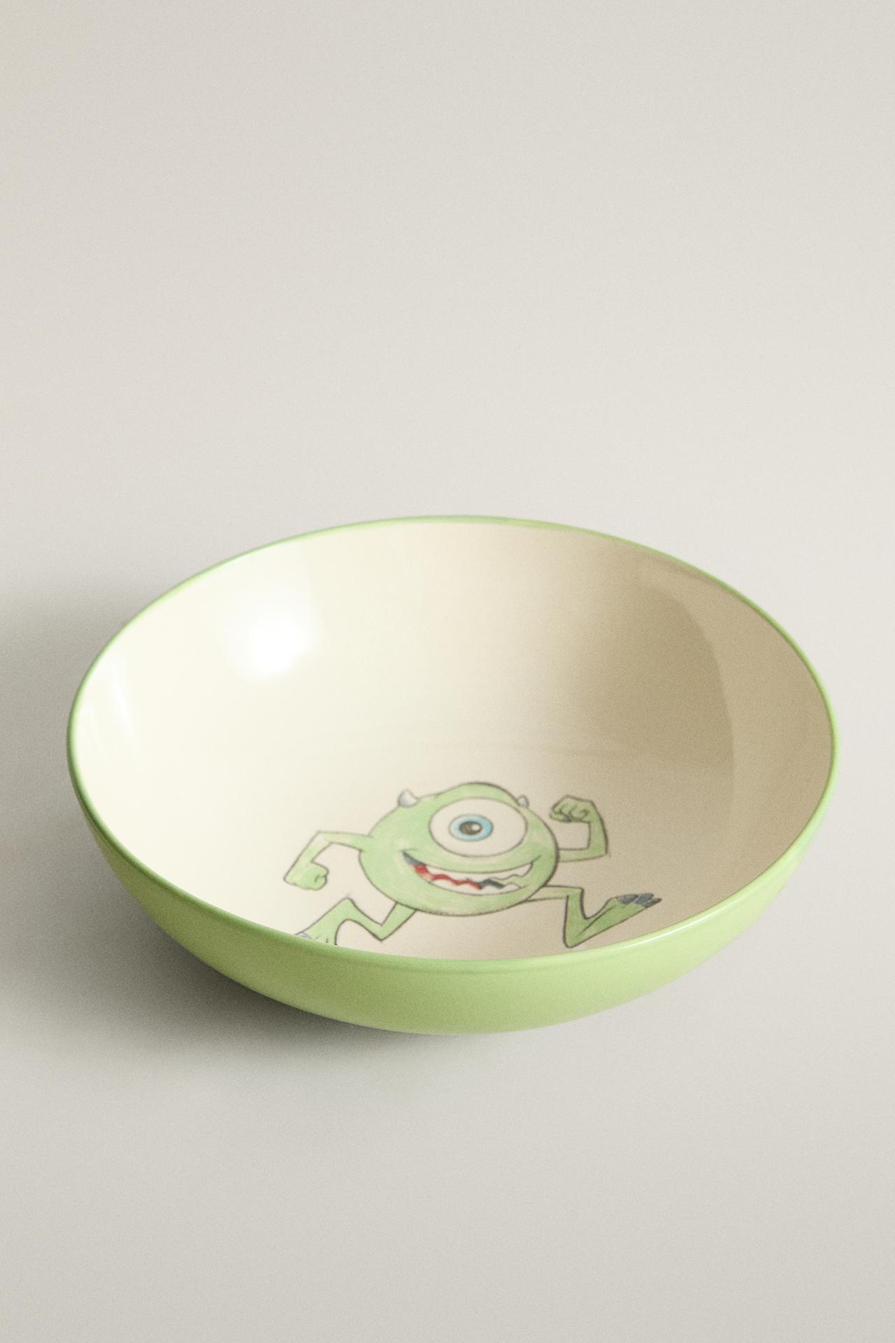 KIDS' MIKE WAZOWSKI MONSTERS, INC. ©DISNEY/PIXAR STONEWARE BOWL — Multicolored