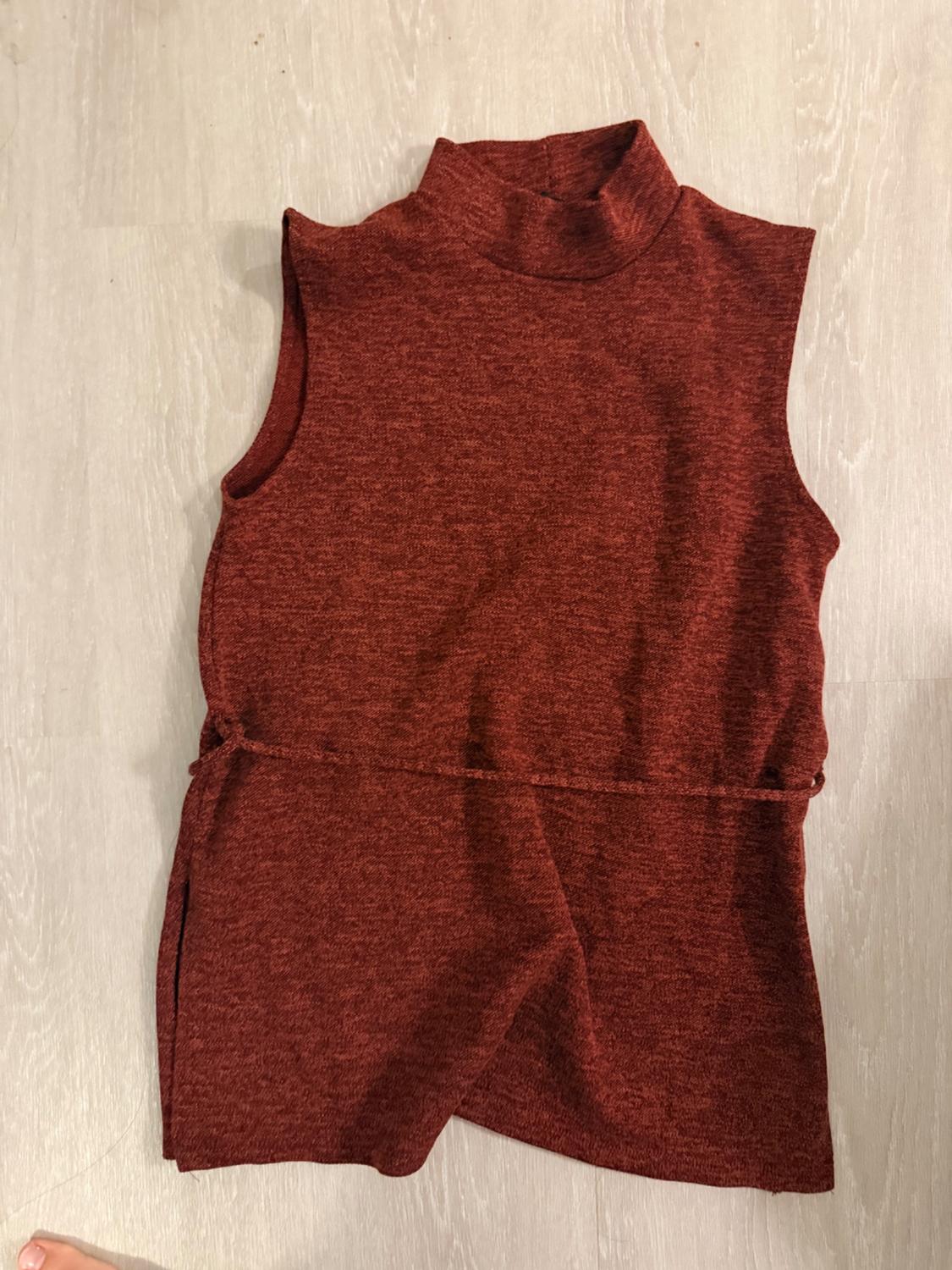SOFT PIQUÉ MOCK NECK TOP - Image 2