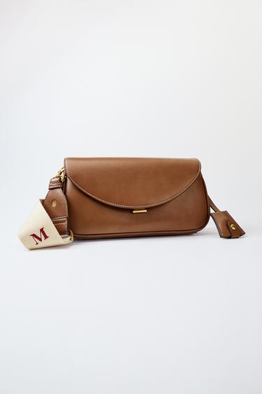 BOLSA TIRACOLO ALONGADA - Torrado-escuro da Zara