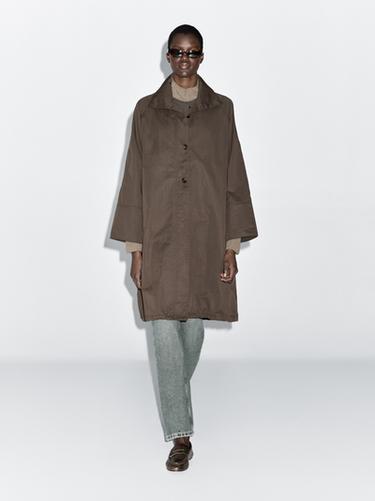 Zara Long parka with detachable gilet - Brown