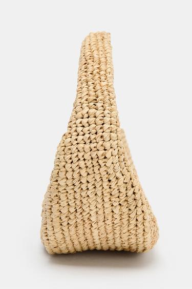 SAC À MAIN EN RAPHIA - Beige clair de Zara - Image 3