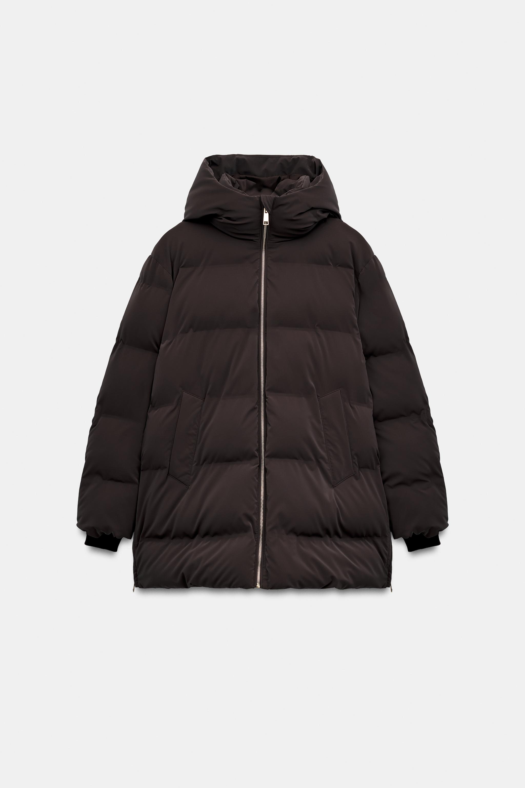 ANORAK EFFET GOMME À CAPUCHE WINDPROOF