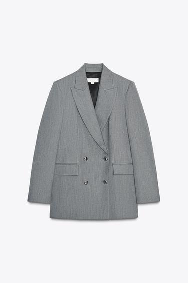 DOPPELREIHIGER BLAZER - Grau von Zara
