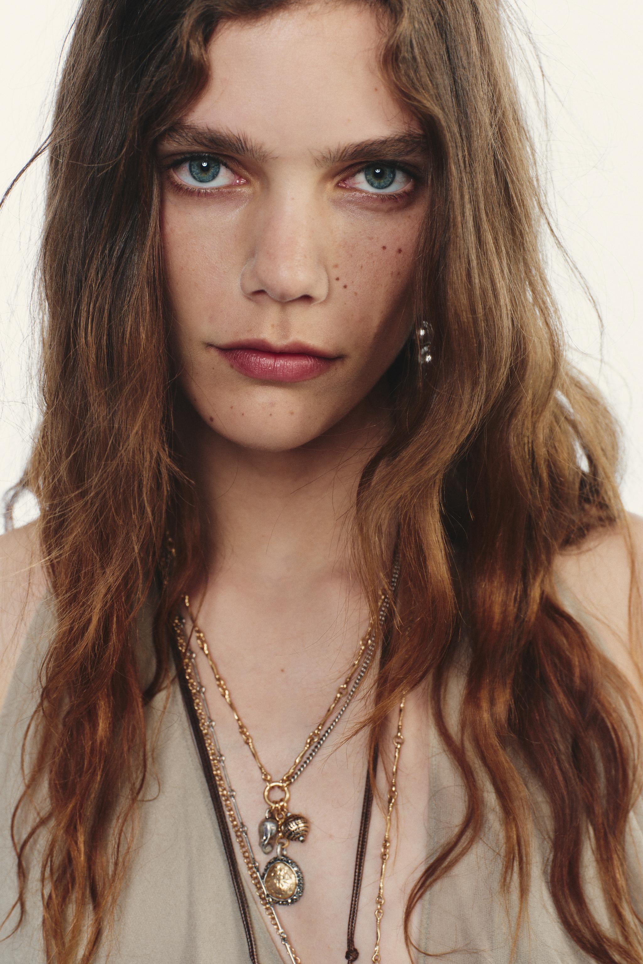 コード&コインチャーム ネックレス 3本セット - ゴールド コード&コインチャーム ネックレス 3本セット - ゴールド