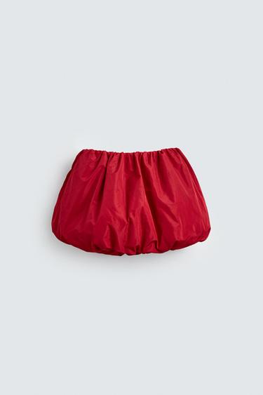 Zara BALLOON MINI SKIRT HARRY LAMBERT FOR ZARA X DISNEY - Red - Image 0
