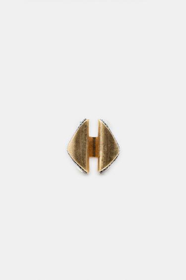 BAGUE AVEC BRILLANTS - Or / Argent de Zara - Image 2