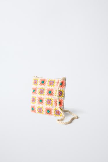 SAC BANDOULIÈRE CROCHET - Rose de Zara - Image 1