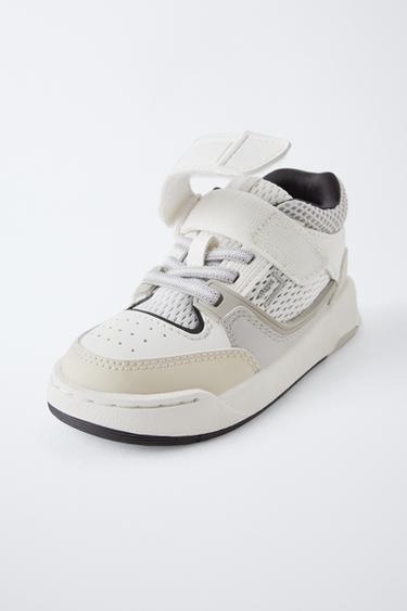 BASKETS MONTANTES SPORTIVES MULTIPIÈCES - Blanc de Zara - Image 2