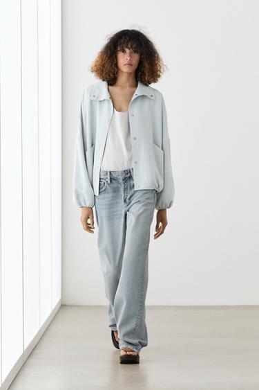 Bomber cuello subido detalle bolsillos - guepardo de Zara - Imagen 0