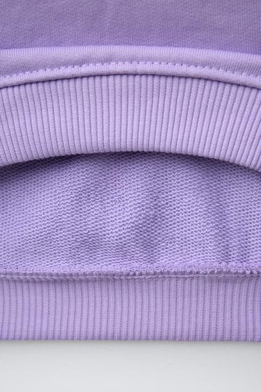 SWEAT BASIQUE UNI - Mauve de Zara - Image 3