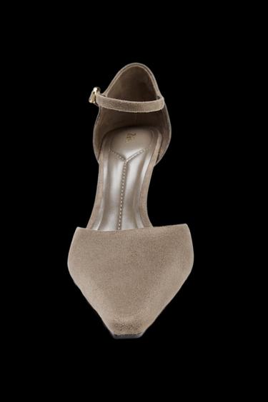 PUMPS MIT FESSELRIEMCHEN - Maulwurfsgrau von Zara