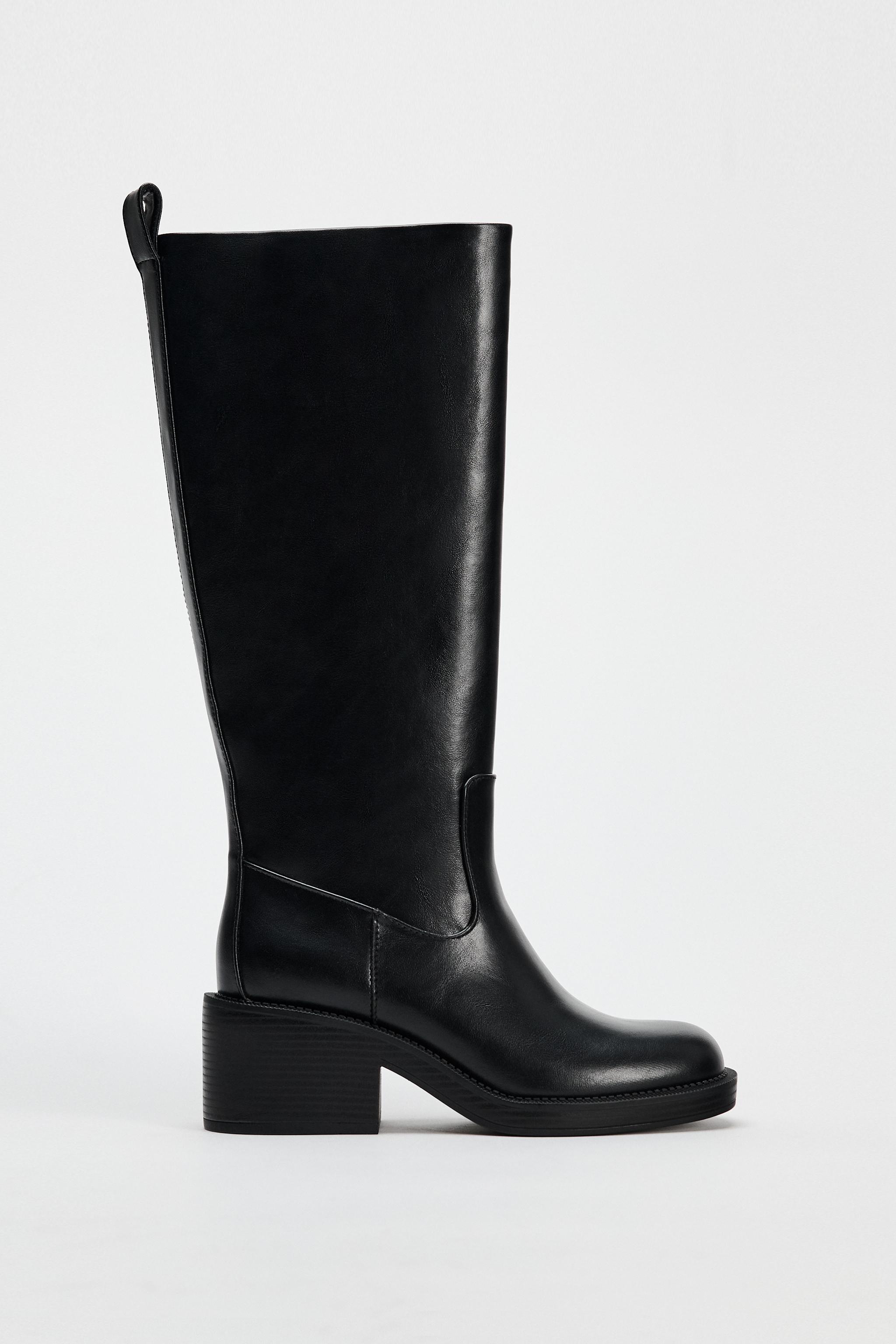 Bottes hauteur genoux zara online