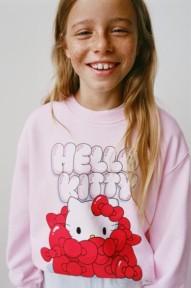 SUDADERA ESTAMPADO HELLO KITTY © - Rosa de Zara
