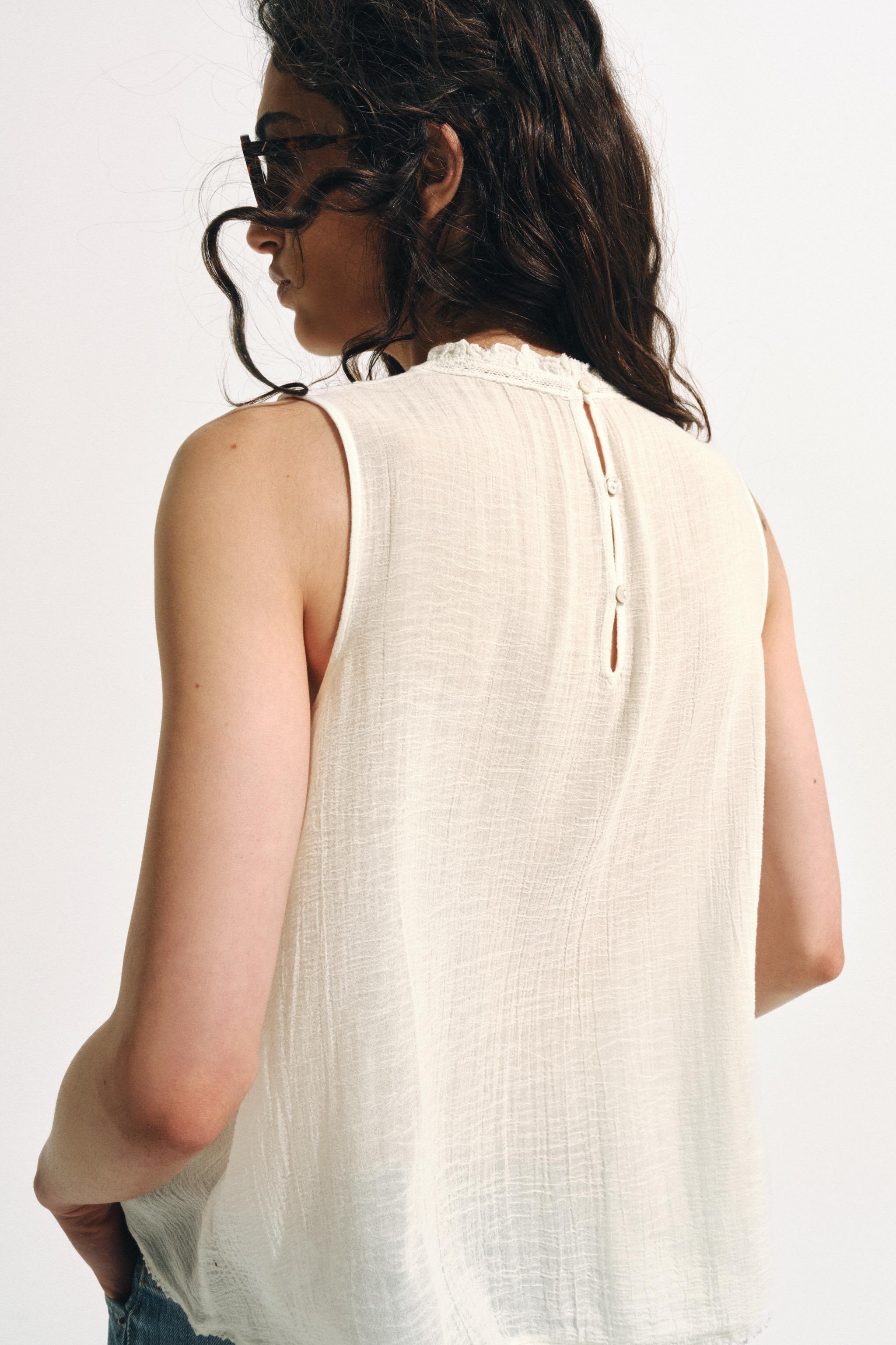 Женские рубашки Zara ZW COLLECTION ROMANTIC SHIRT — фото 3