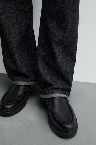 LEATHER BUCKLE SHOES - Black by Zara - Image 2