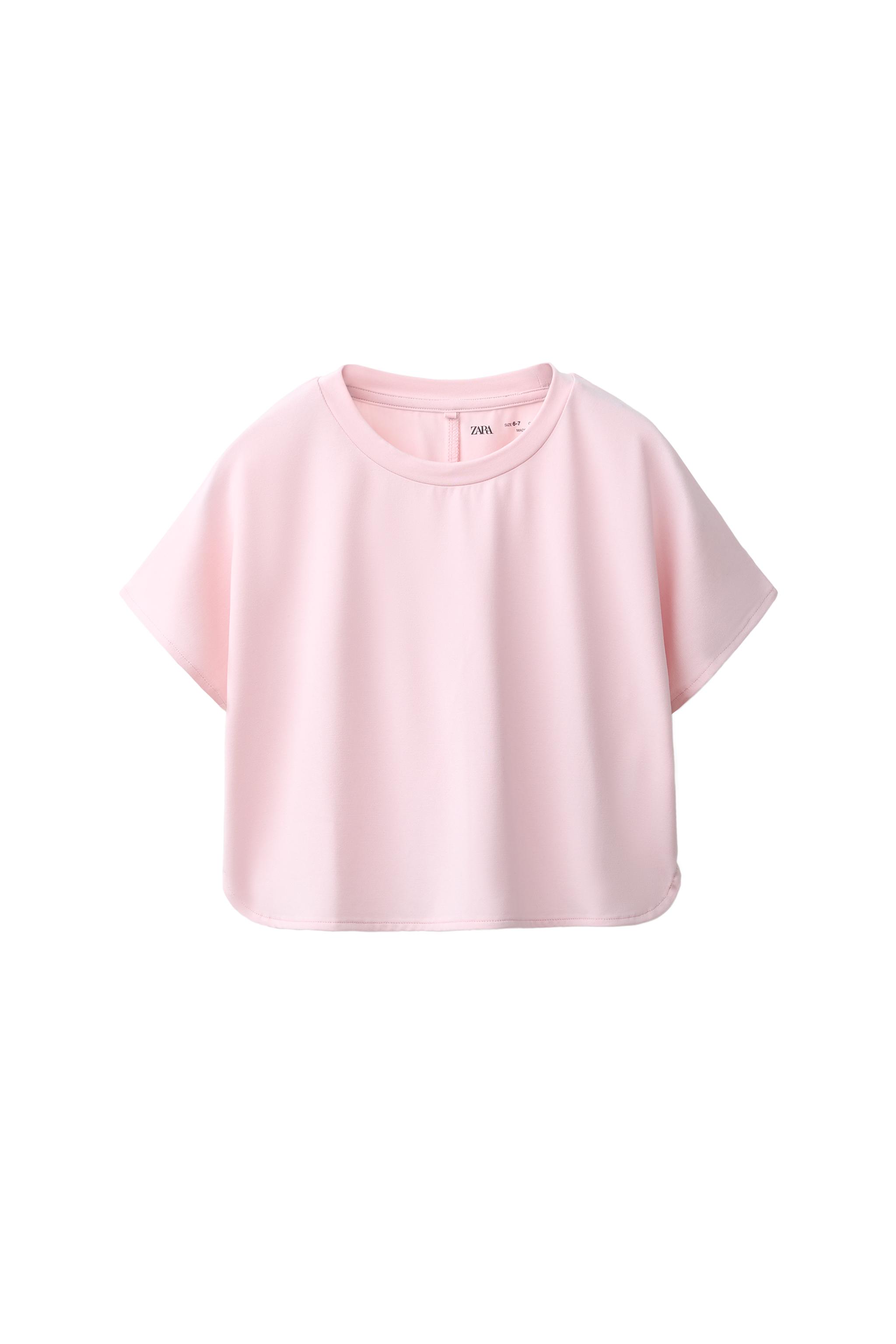 フルイドスポーティTシャツ - ピンク | ZARA Japan / 日本