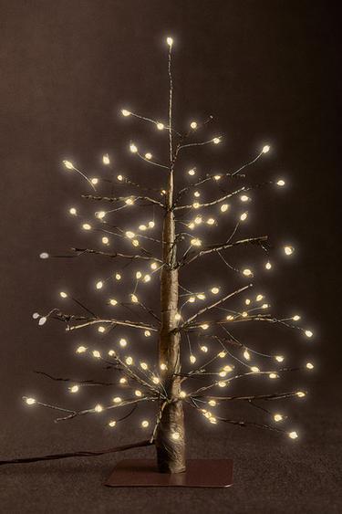 WEIHNACHTSBAUM MIT LED-LICHT (33 CM) - Braun von Zara