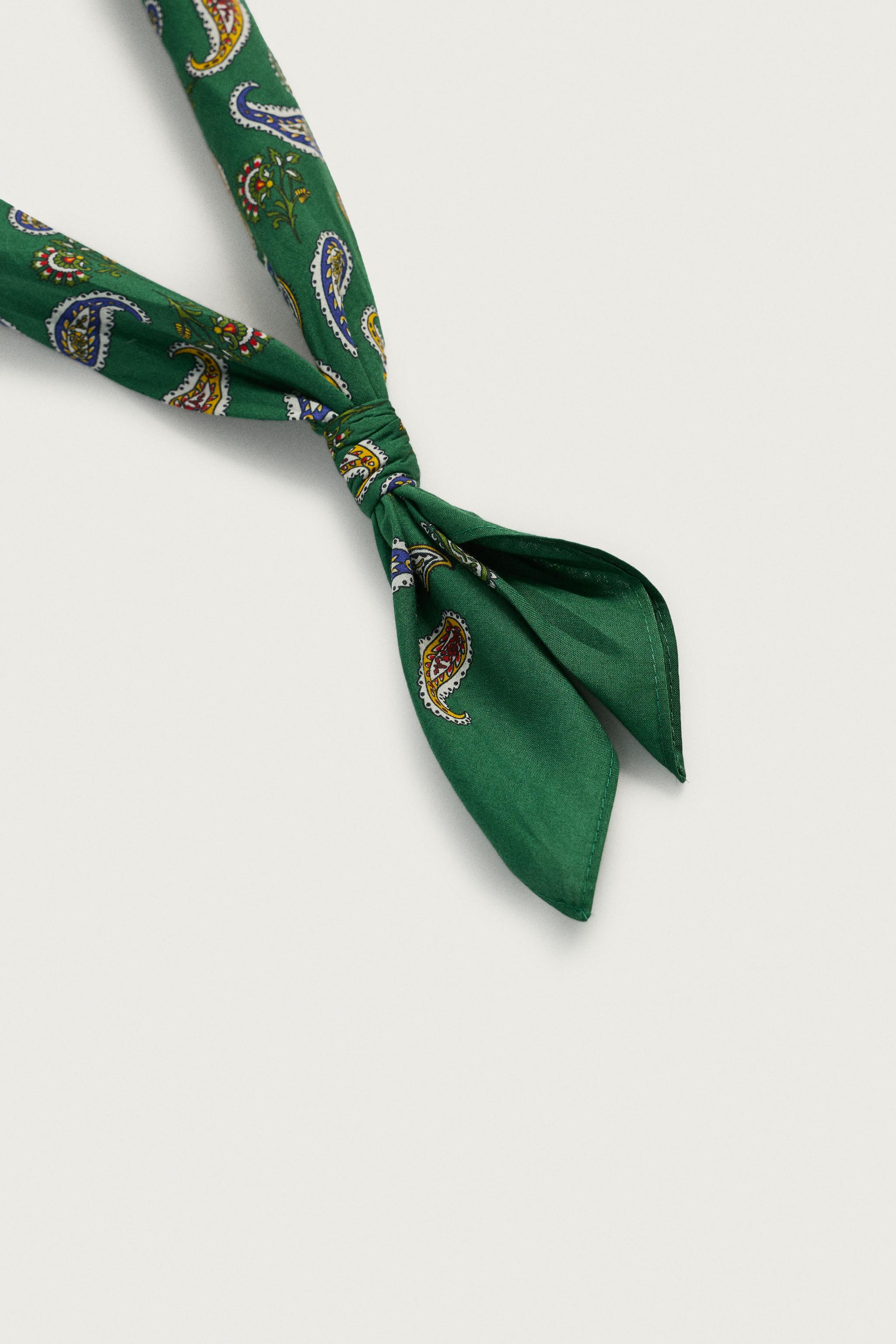 Zara Geometrik Desenli Bandana görsel 3