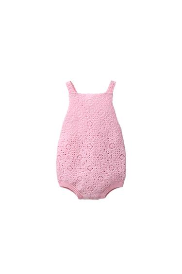 PLAIN CROCHET FLOWER ROMPER