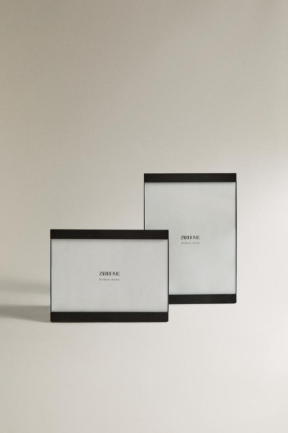Zara BLACK METAL PHOTO FRAME - 黑色 - 圖片 0