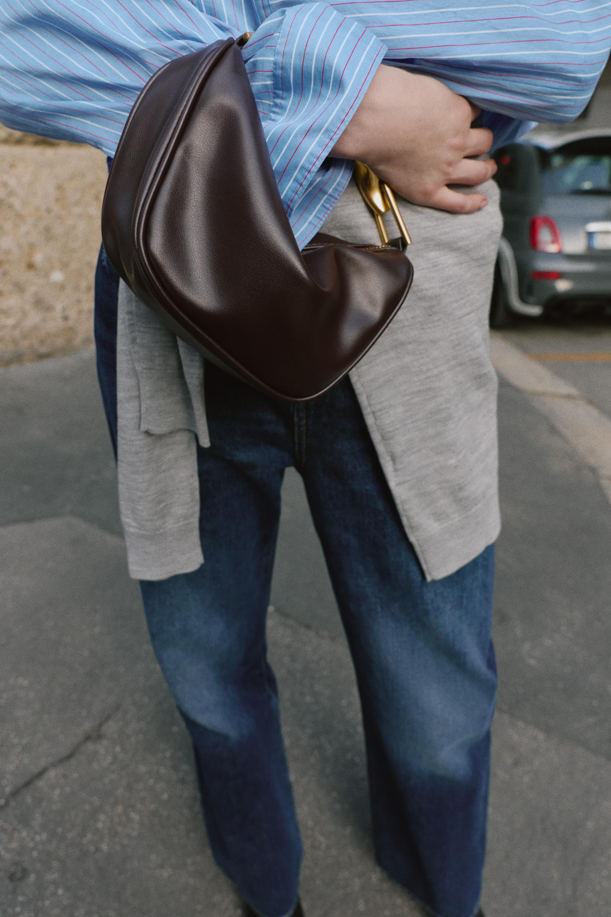 メタルハンドル付きミニバッグ - ボルドー | ZARA Japan / 日本