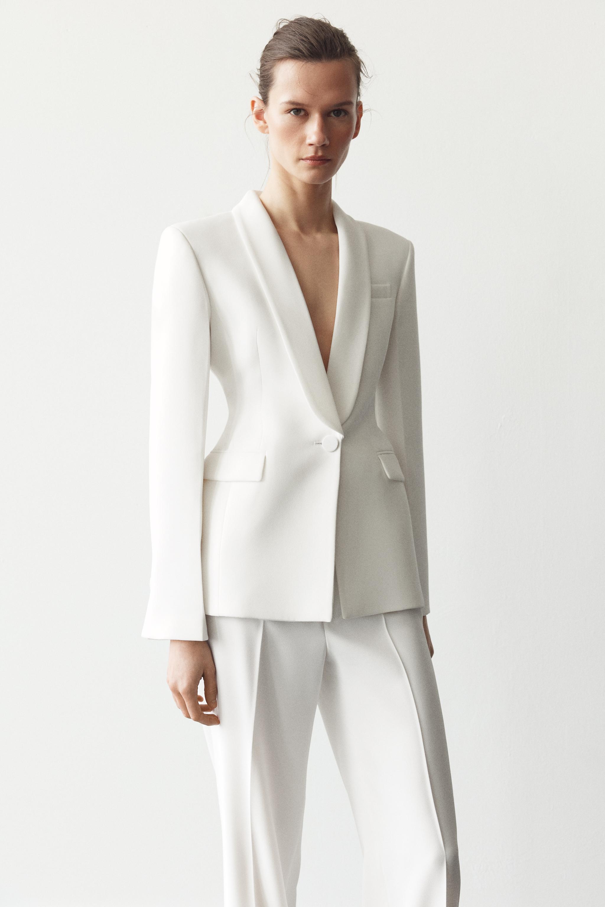 ZARA【NEW】ZW COLLECTION CAPE BLAZER CAPE SLEEVE BLAZER ZW COLLECTION - Ecru | ZARA United States