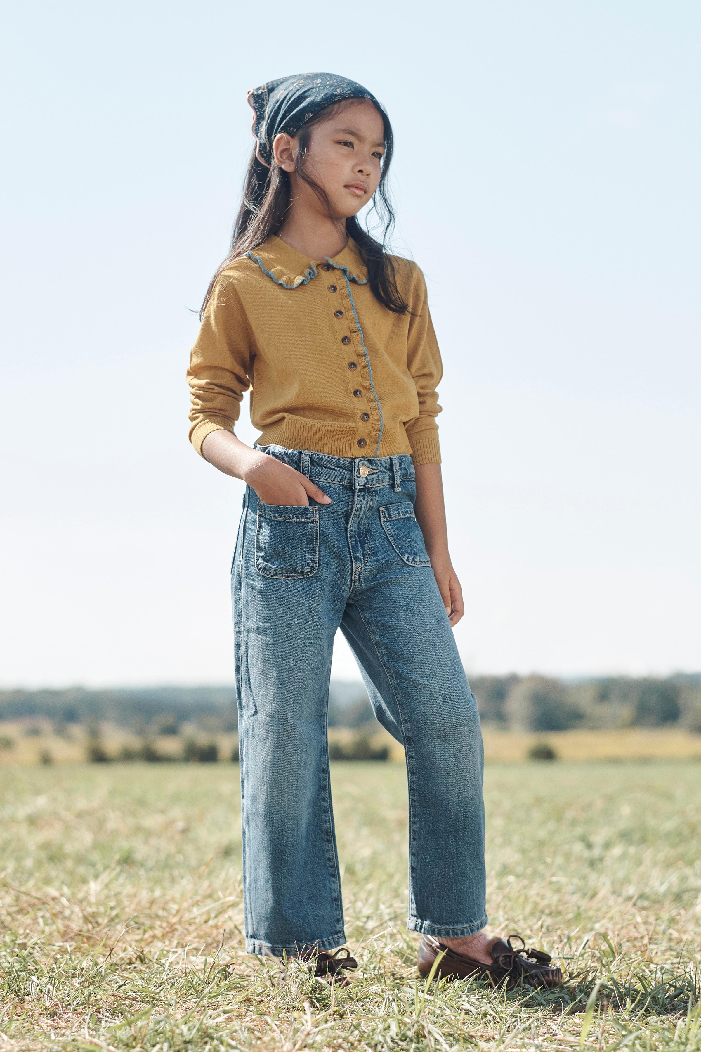 New Jeans セット LIMITED EDITION WIDE LEG JEANS WITH POCKETS - Blue | ZARA