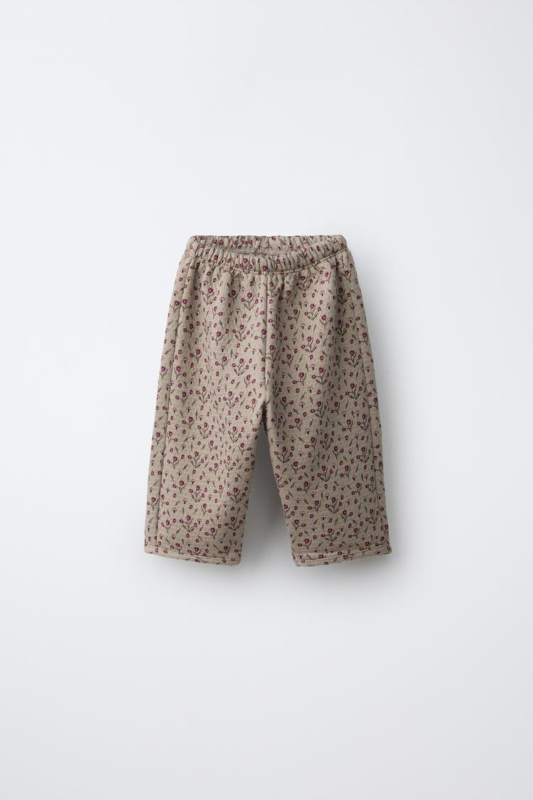 Pantalon textura flores