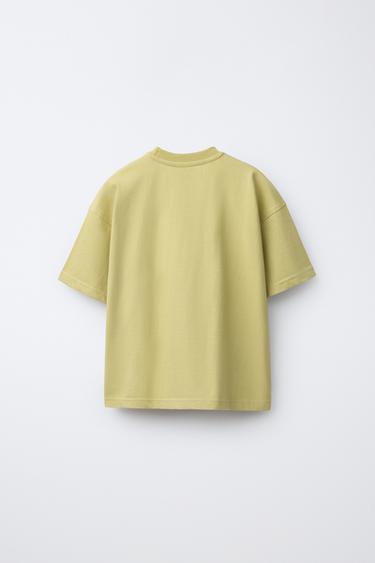 ENSEMBLE T-SHIRT ET BERMUDA À DAMIER - Vert clair de Zara - Image 2