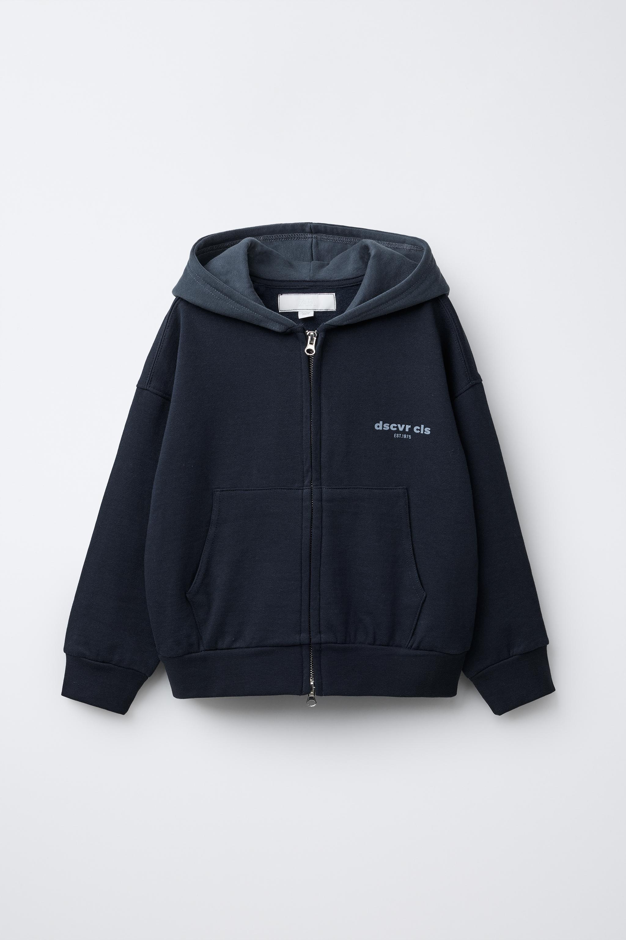 トップス rio@B&S ZIP-UP HOODIE AND STRIPED JOGGER PANTS SET - Blue | ZARA