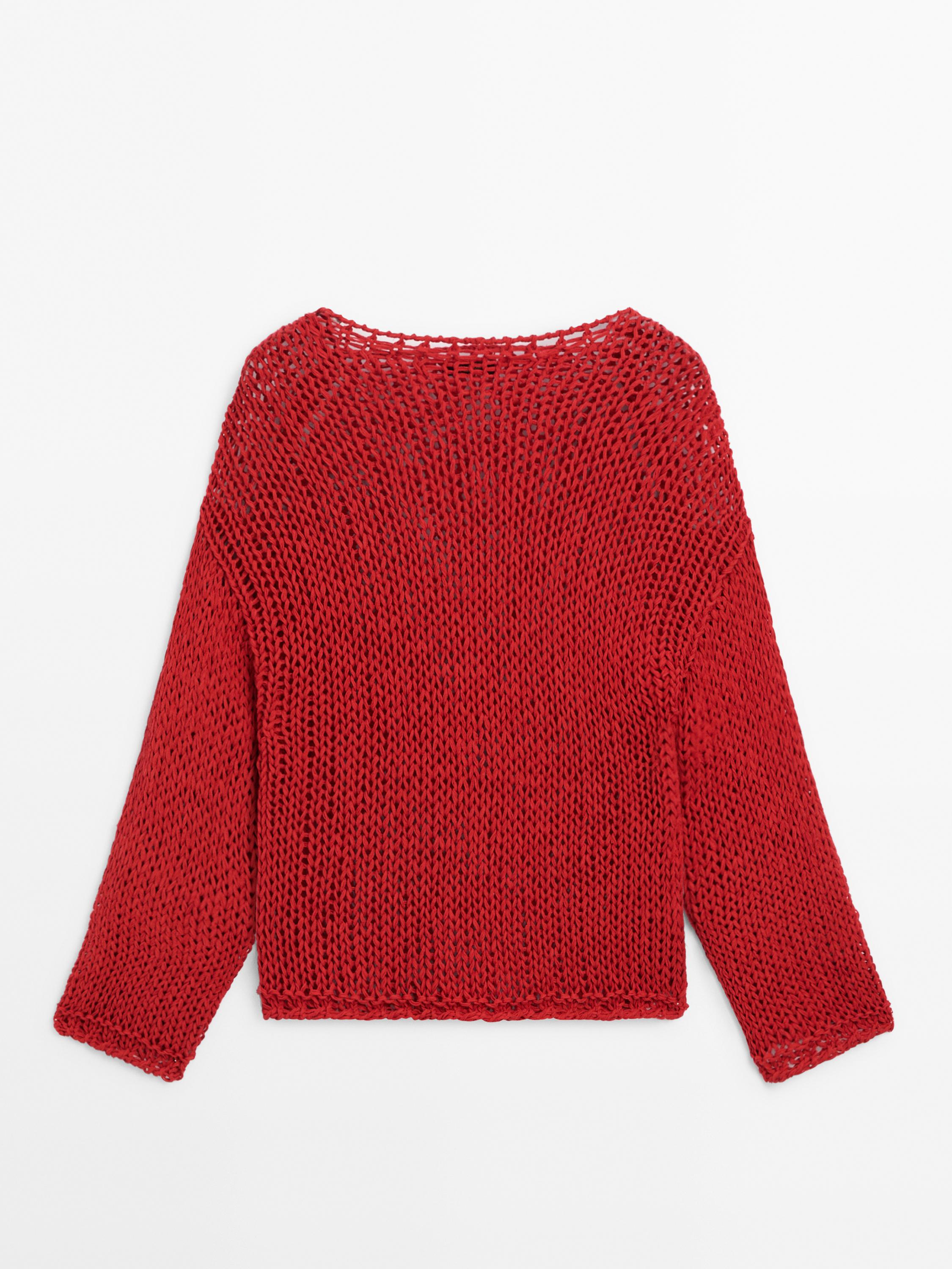 Open-knit sweater - Limited Edition - Ecru | ZARA Canada