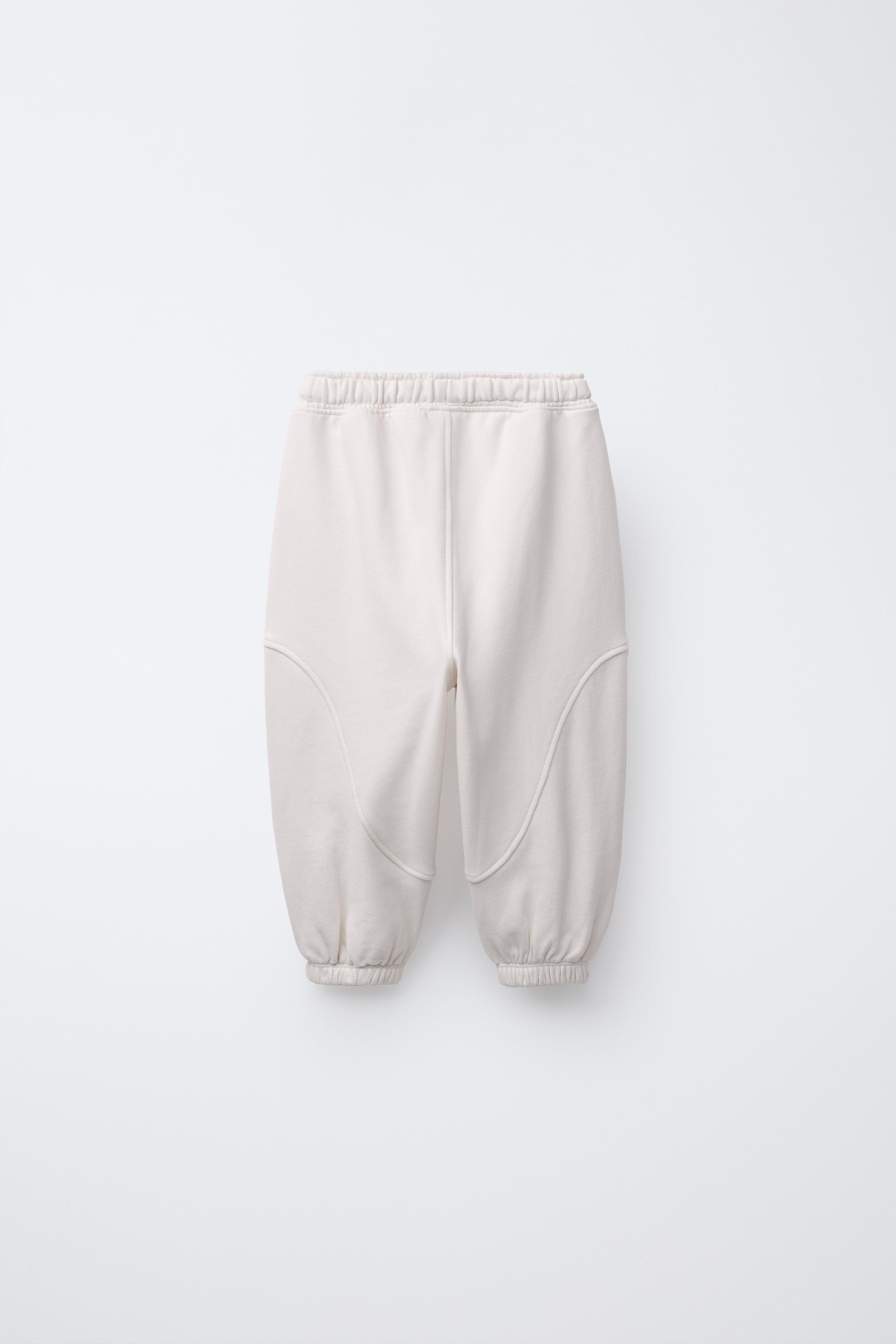 LOGO JOGGER PANTS - Ecru | ZARA Canada