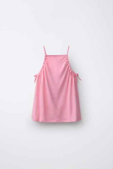 COTTON AND LINEN BLEND TOP AND BERMUDA SHORTS SET - Mid-pink by Zara - Image 1