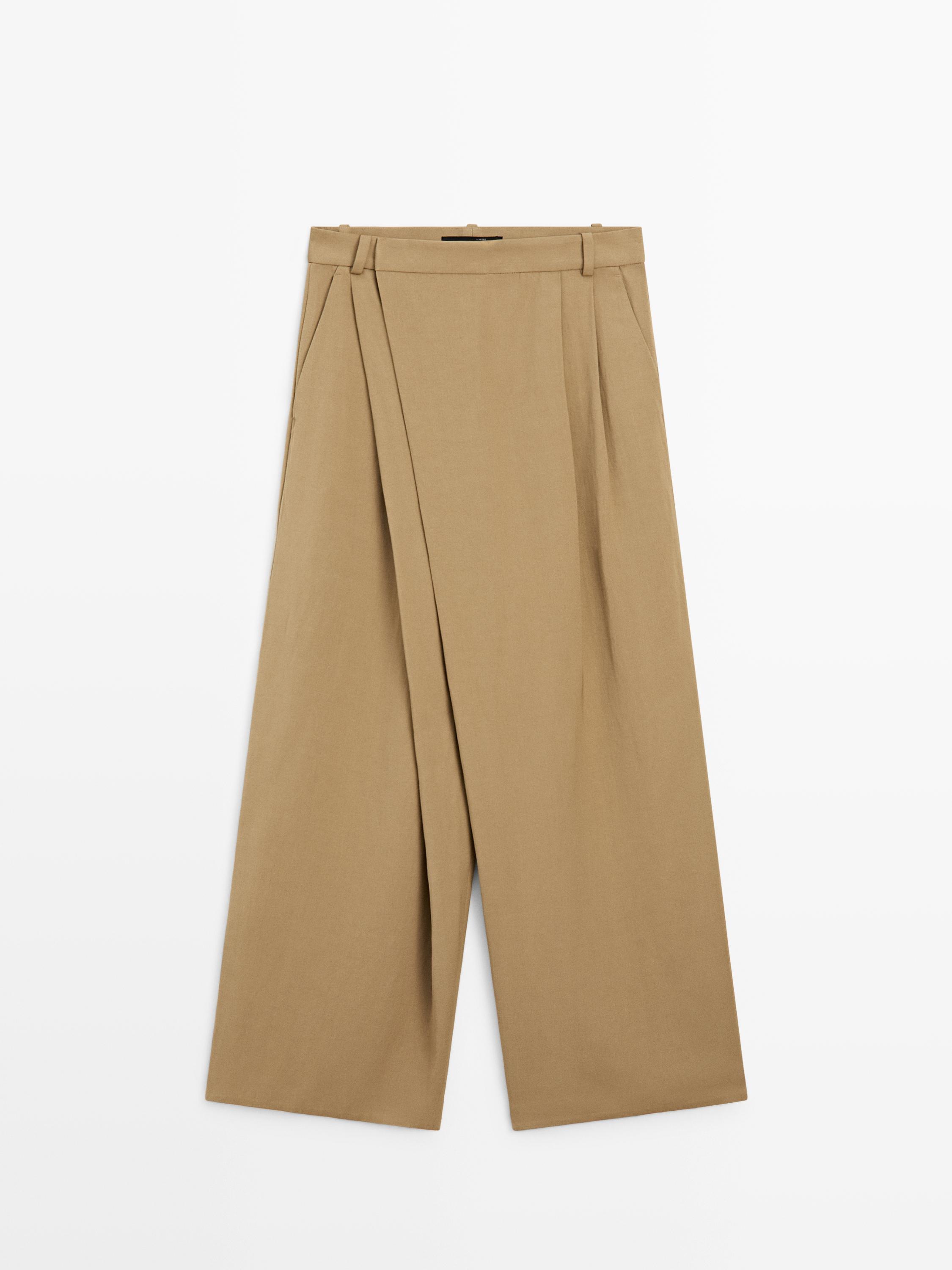 Flowing pareo trousers