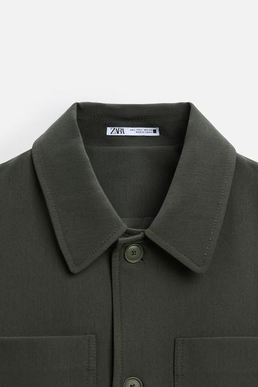 SURCHEMISE BOXY FIT - Vert de Zara - Image 9