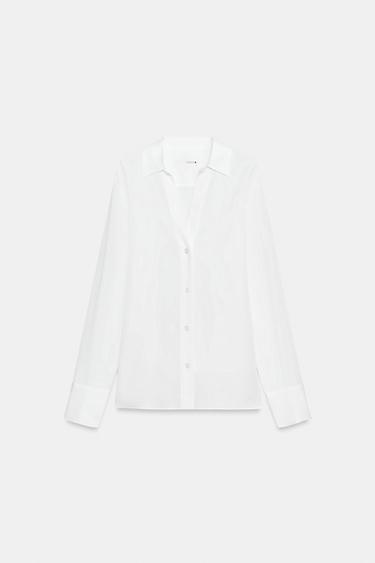 ZW COLLECTION FLOWING SHIRT - Oyster-white by Zara - Image 0