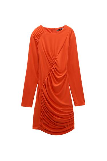 VESTIDO LENCERO DRAPEADO