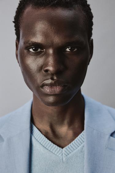 VESTE DE COSTUME CONFORT STRUCTURÉE - Bleu ciel de Zara - Image 4