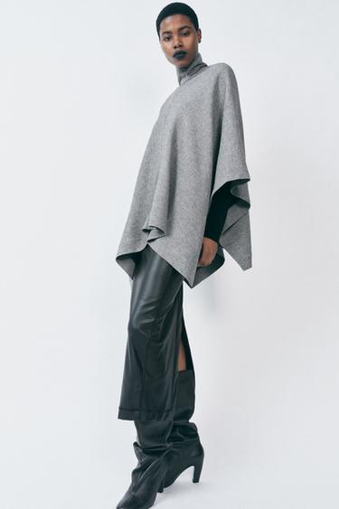 CAPE OVERSIZE ZW COLLECTION - Gris de Zara - Image 1