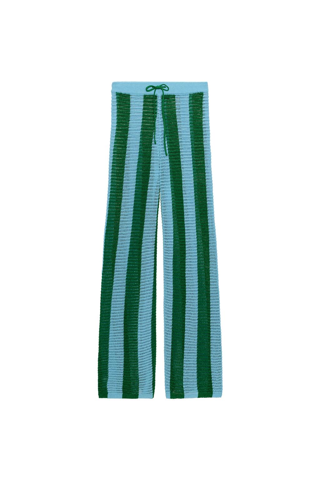 STRIPED KNIT PANTS - image 3