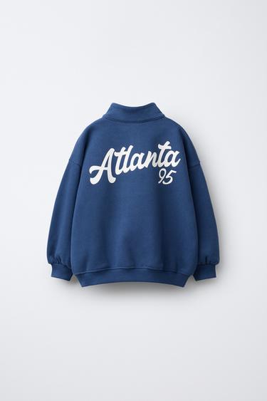 SWEATSHIRT WITH LETTER PATCH - Bluish by Zara - Image 1