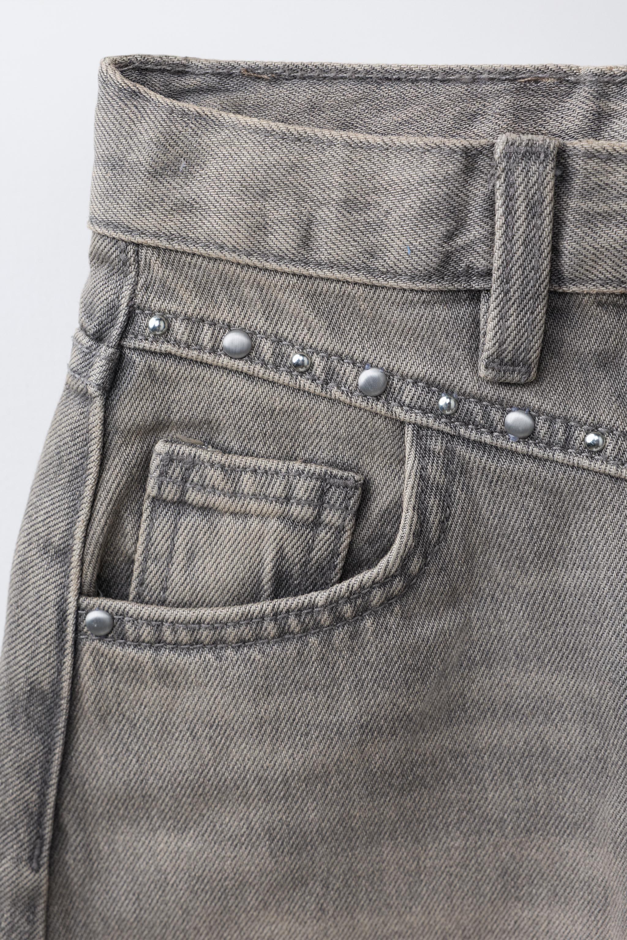 JEANS BARREL À CLOUS