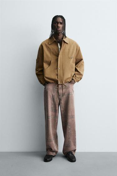 CAZADORA BOLSILLOS ALGODÓN - Beige de Zara - Imagen 0