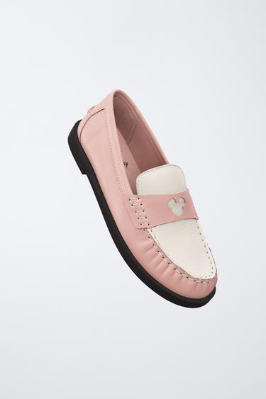 MOCASSINS EN CUIR HARRY LAMBERT FOR ZARA X DISNEY - Rose de Zara - Image 1