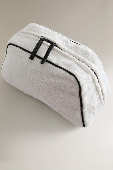 TROUSSE DE TOILETTE SERVIETTE DE BAIN LISERÉ - Blanc de Zara - Image 4