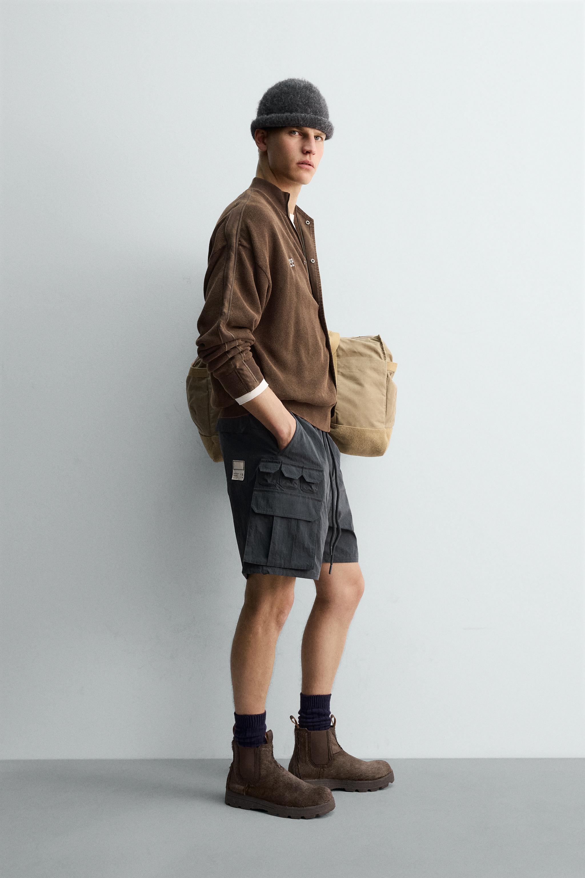 WASHED BANDED KNIT CARDIGAN X SR_A