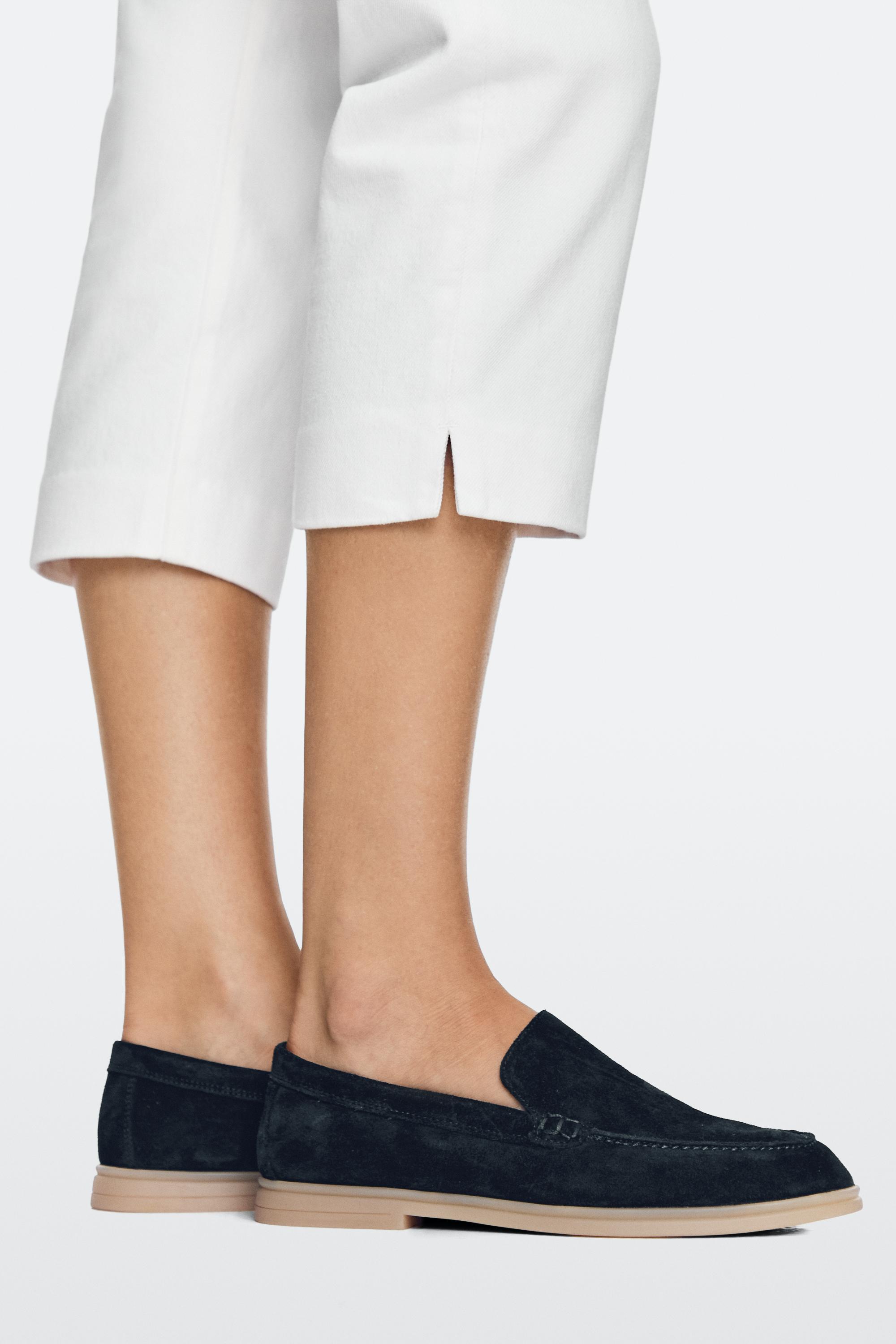 Mocassins croûte de cuir