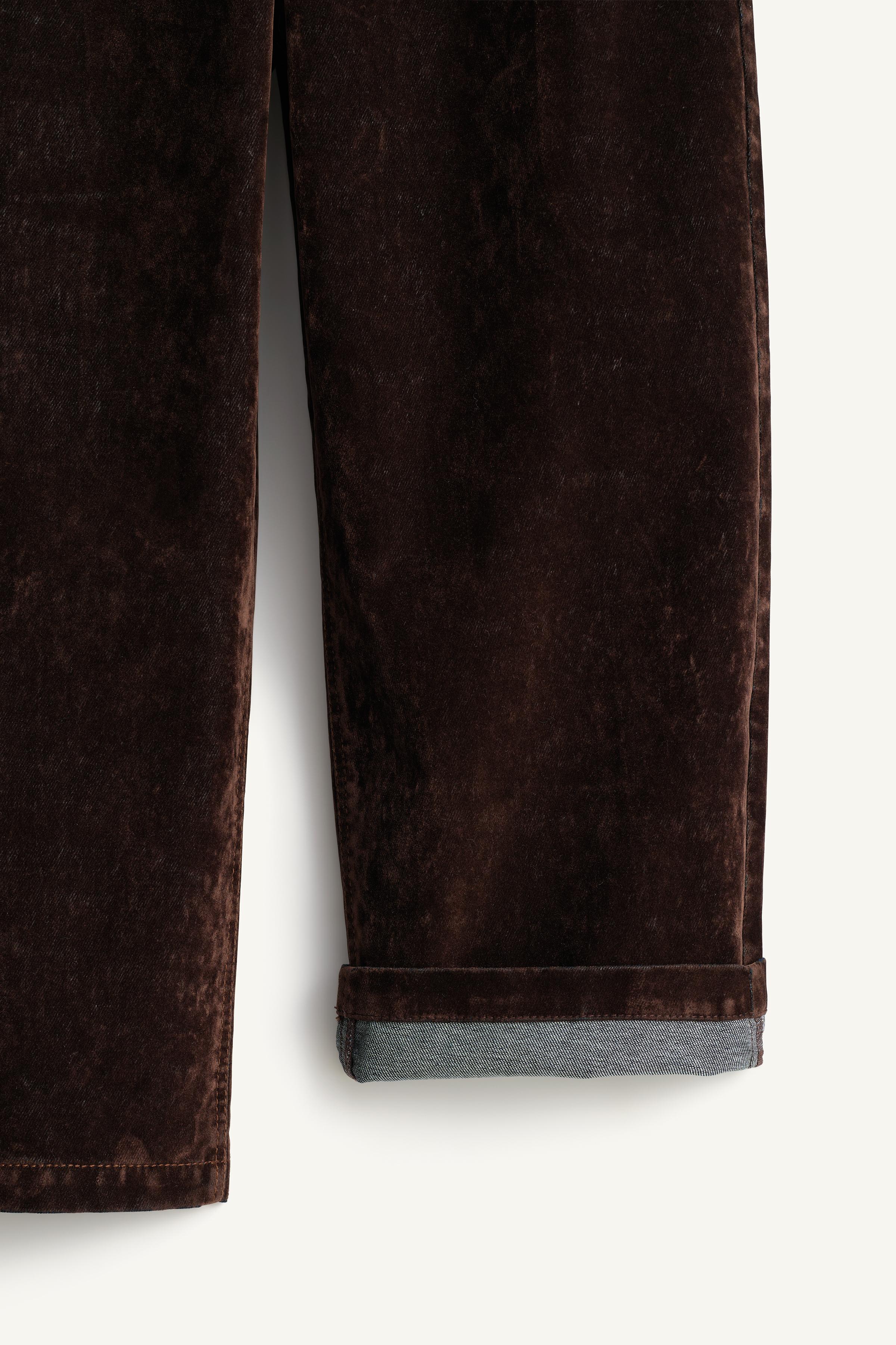 LIMITED EDITION WIDE-LEG VELVET PANTS