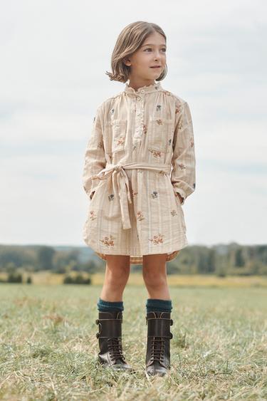 LIMITED EDITION FLORAL PRINT SHIRT DRESS - Printed by Zara