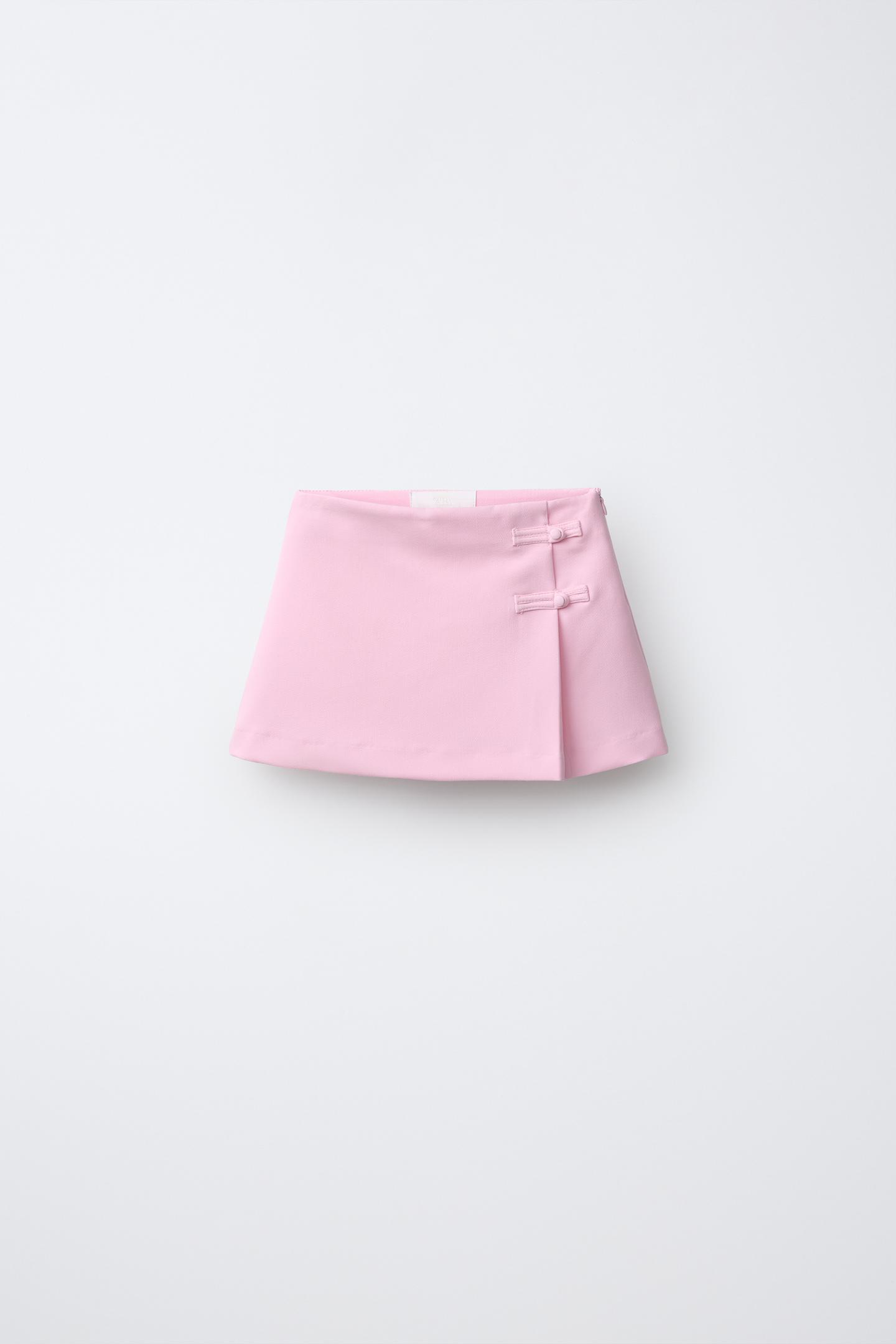Детская юбка Zara Frog Fastening, цвет: Пастельный розовый — фото 1
